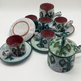 Signed Vallauris coffee service