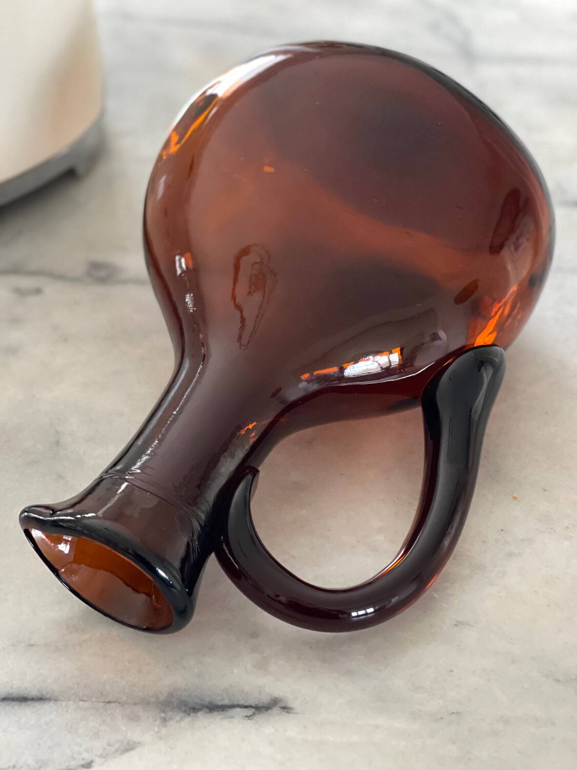 Amber Glass Pitcher