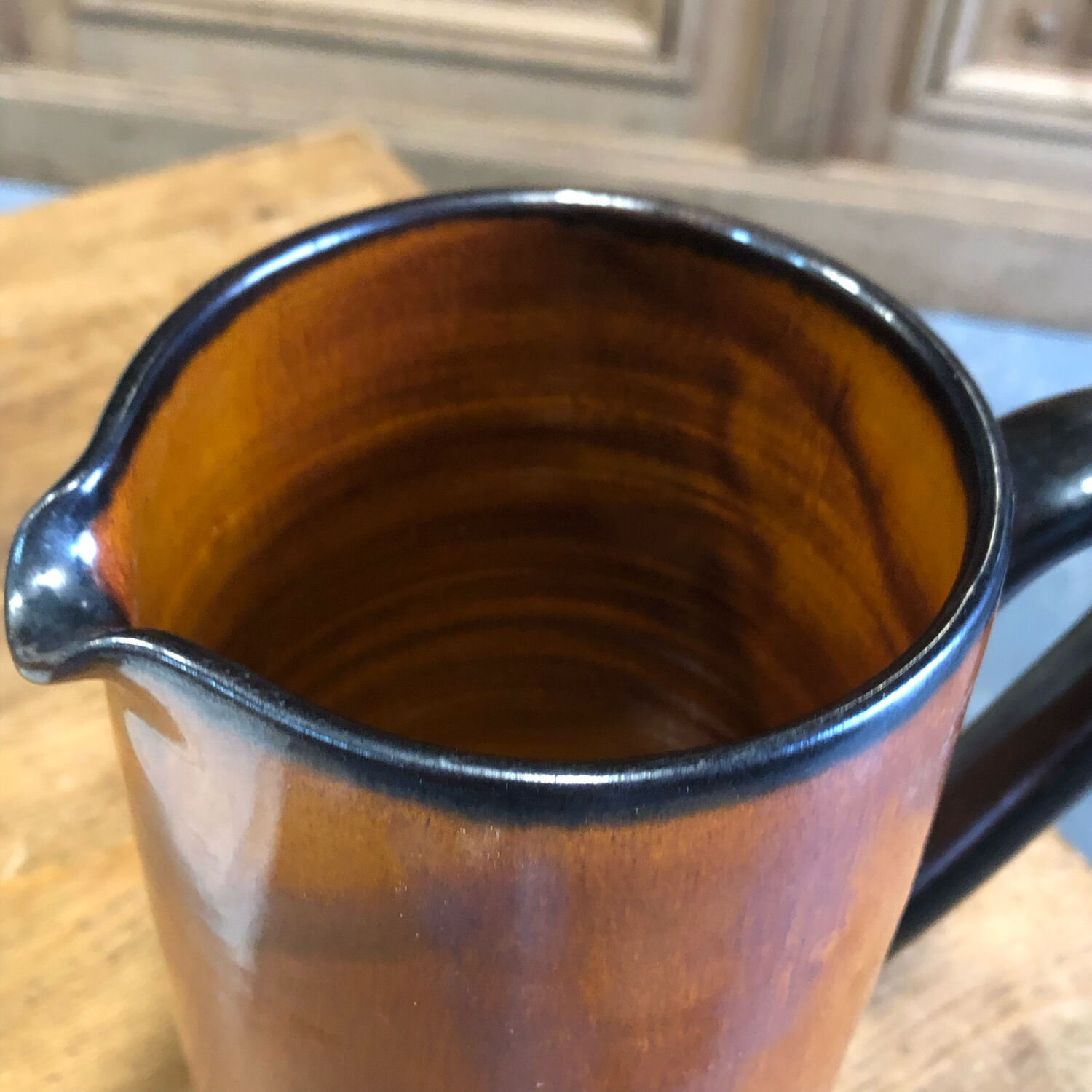 Ceramic pitcher vallauris