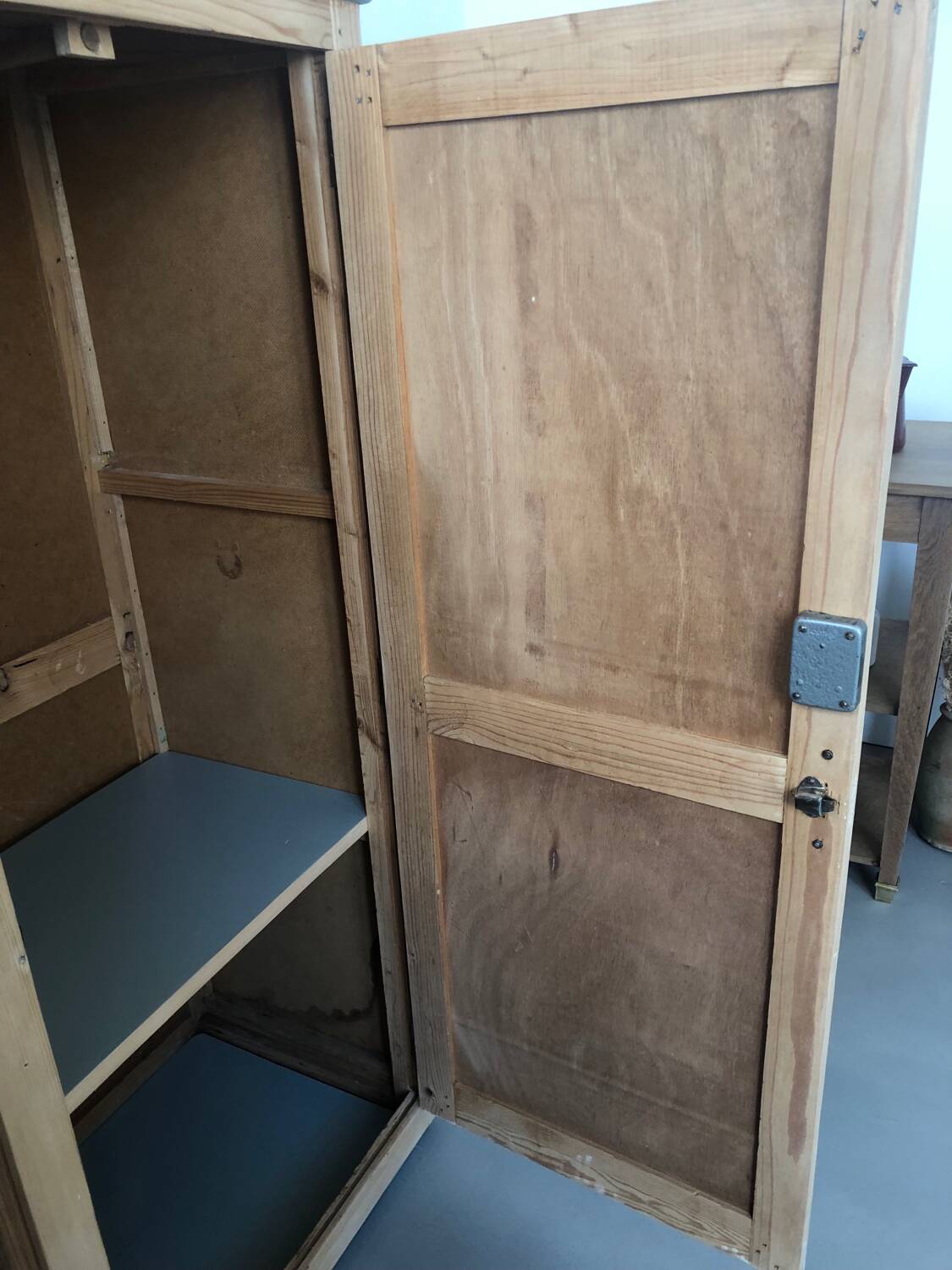 Verdigris two-door wardrobe