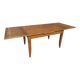 Extendable solid oak table Scandinavian 1960s-70s
