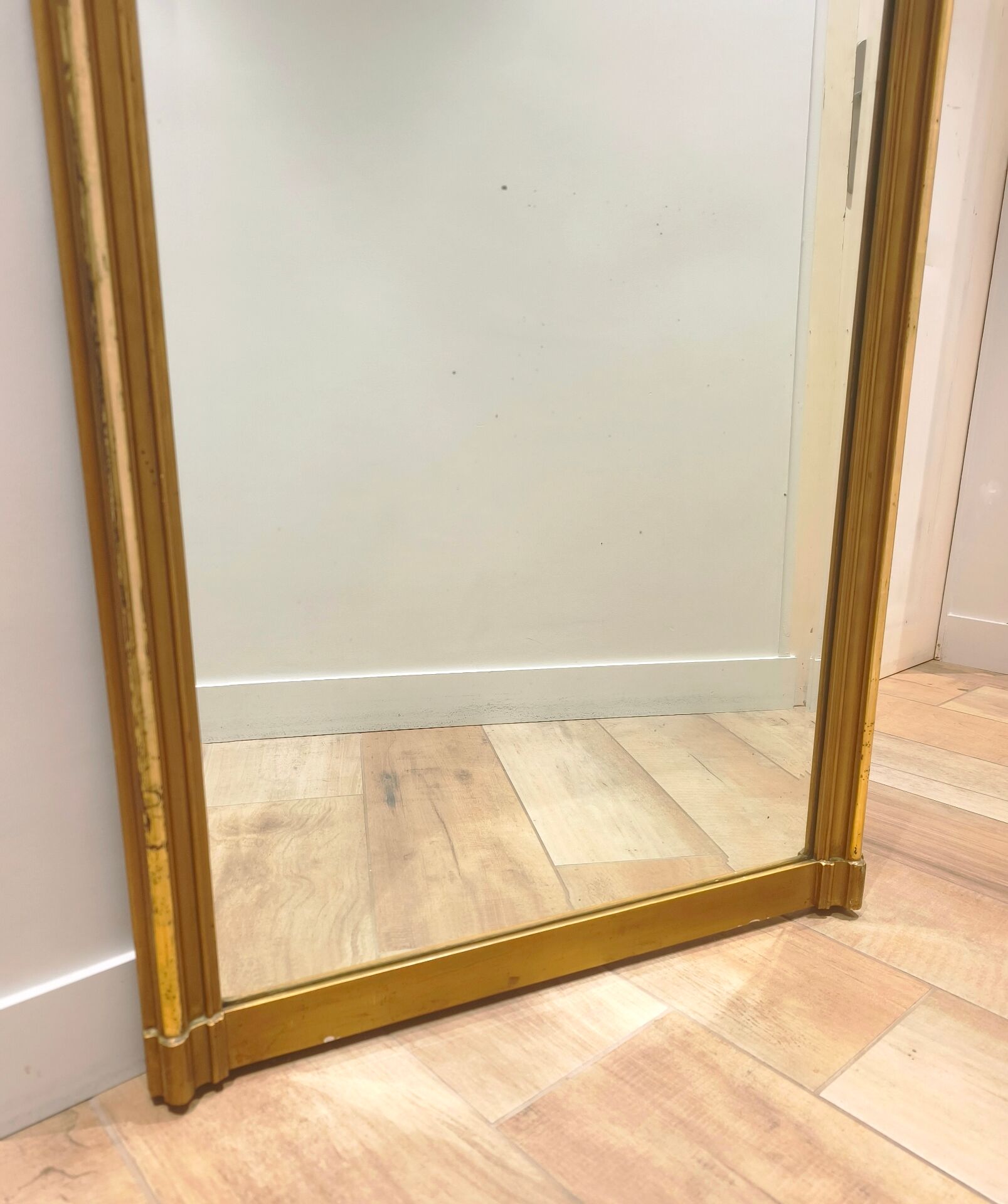 Golden mirror in Louis-Philippe style - 96 x 60 cm