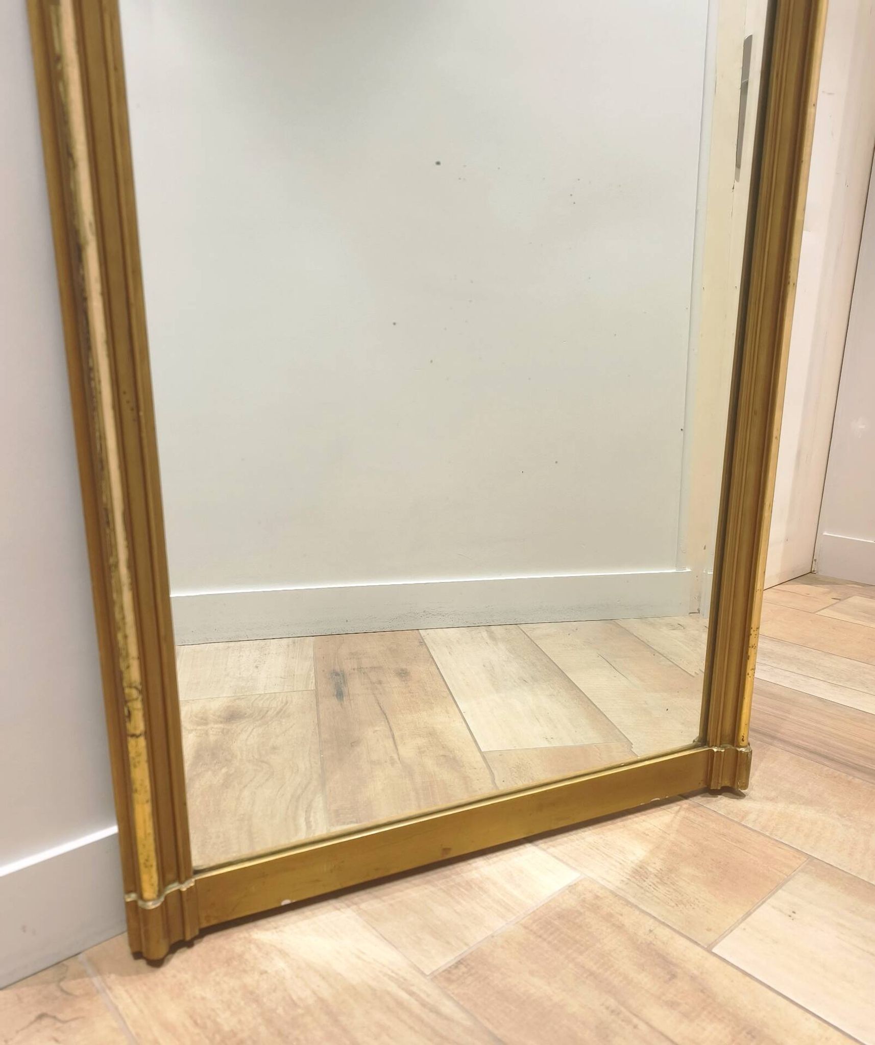Golden mirror in Louis-Philippe style - 96 x 60 cm