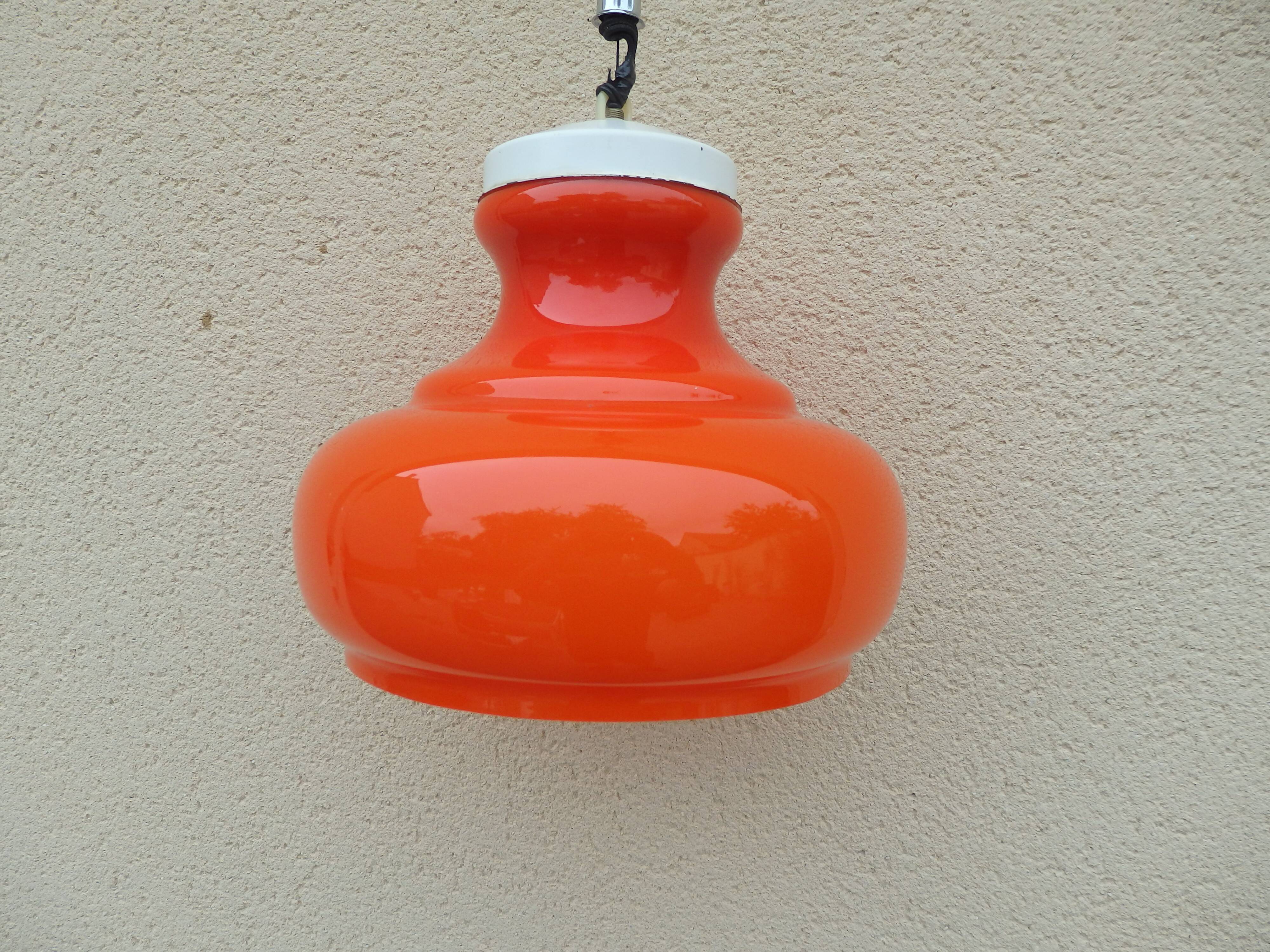 Vintage suspension 70s orange
