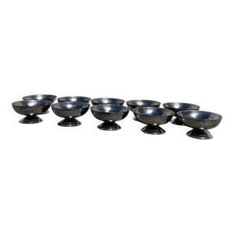 10 stainless steel cups 1970