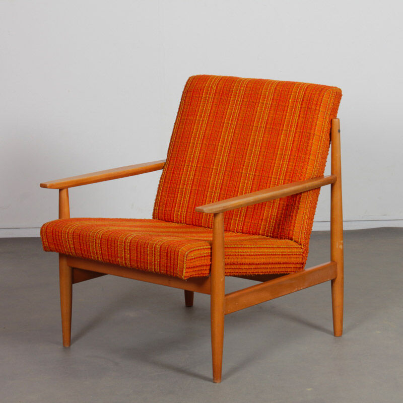 Fauteuil en bois des années 1970