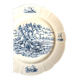 Longchamp round dish in blue iron clay, “Burgundy” service