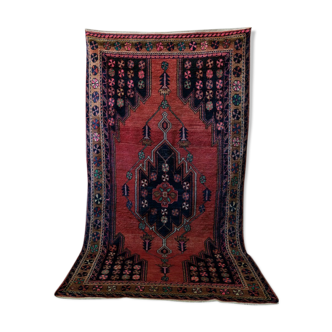 Antique hand-woven persian maslaghan rug, 1920s 254x135cm