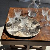 Set of 5 classic flared stemmed glasses