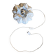 70s metal flower wall light