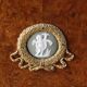 Table de chevet néoclassique, dans le goût anglais Regency Wedgewood