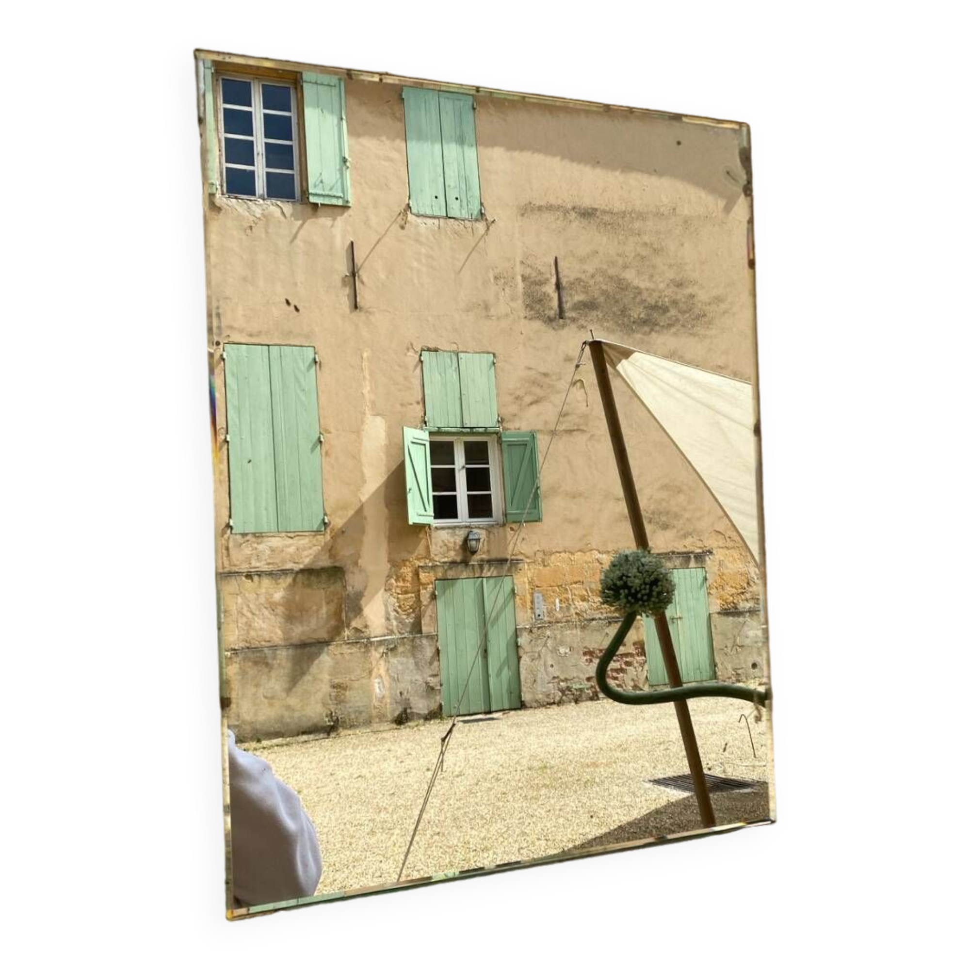 Vintage beveled mirror