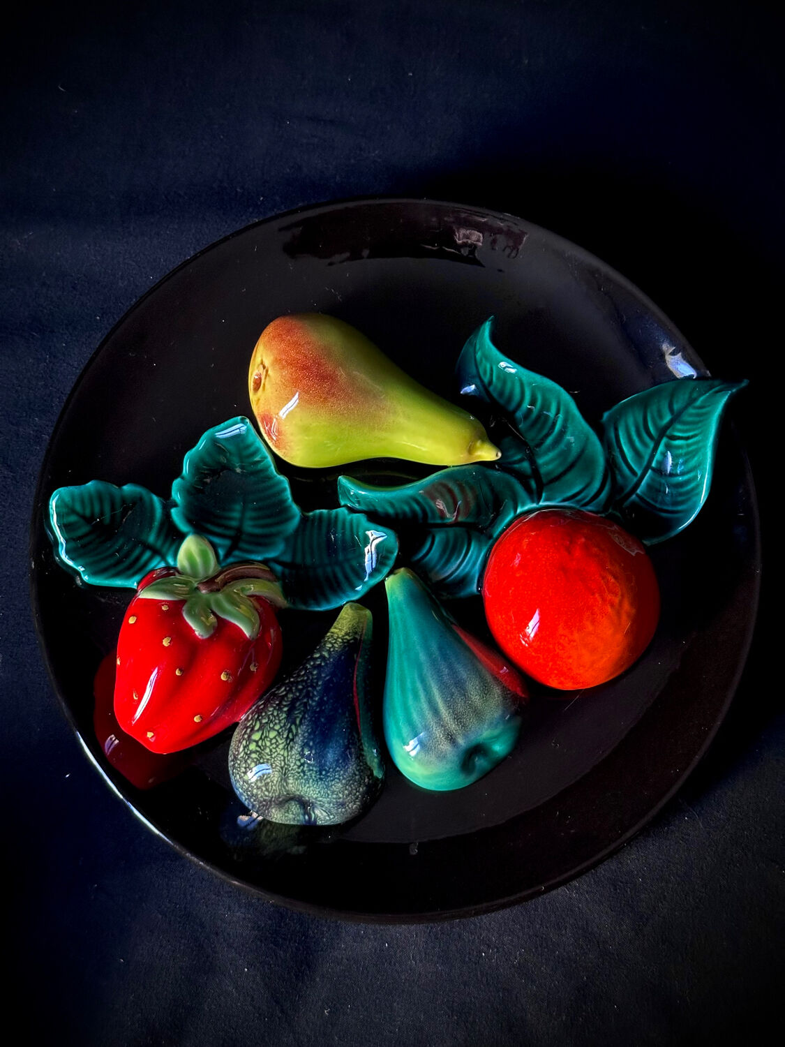 Vallauris barbotine plate Albert Ferlay