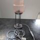Vintage Skyscraper ceiling light, pink glass table lamp, Bauhaus Art.