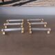 6 silver metal knife holders