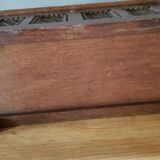Mini carved oak chest