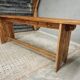 Antique wooden side table bench rural TV cabinet 40 x 200 cm