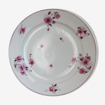 Flowery round dish - Limoges