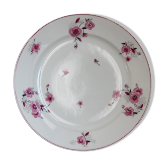 Flowery round dish - Limoges