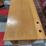 Old vintage school desk from the 50s