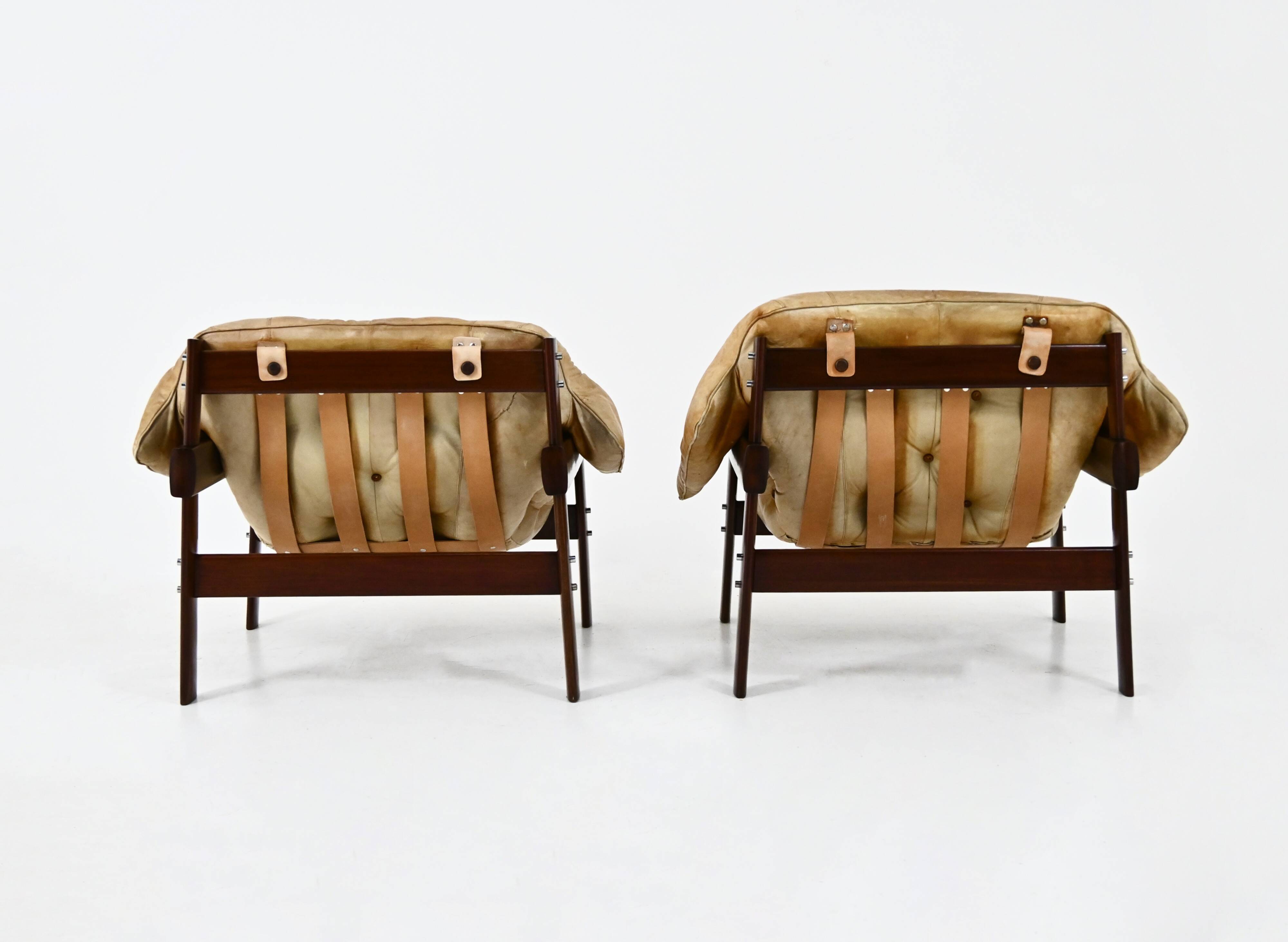 Set of 2 "MP-41" Armchairs by Percival Lafer for Lafer MP, 1970s
