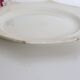Creil and Montereau plates, 19th century, Perle model, ivory / set of 3
