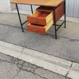 Vintage wood and metal desk