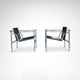 Fauteuil vintage LC1 par Le Corbusier et al pour Cassina, ensemble de 3