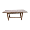 Solid pine campaign table