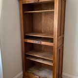Oak furniture with double curtains