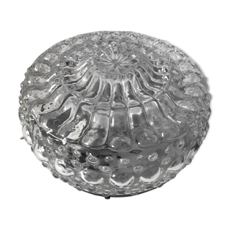 Glass ceiling light circa 1960