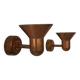 Pair of vintage copper wall lights, Denmark 1970s