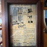 Compactom brand mahogany English cabin wardrobe for men