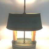 Painted metal hot water bottle lamp