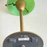 Lampe champignon SCE acier et verre opalin vintage