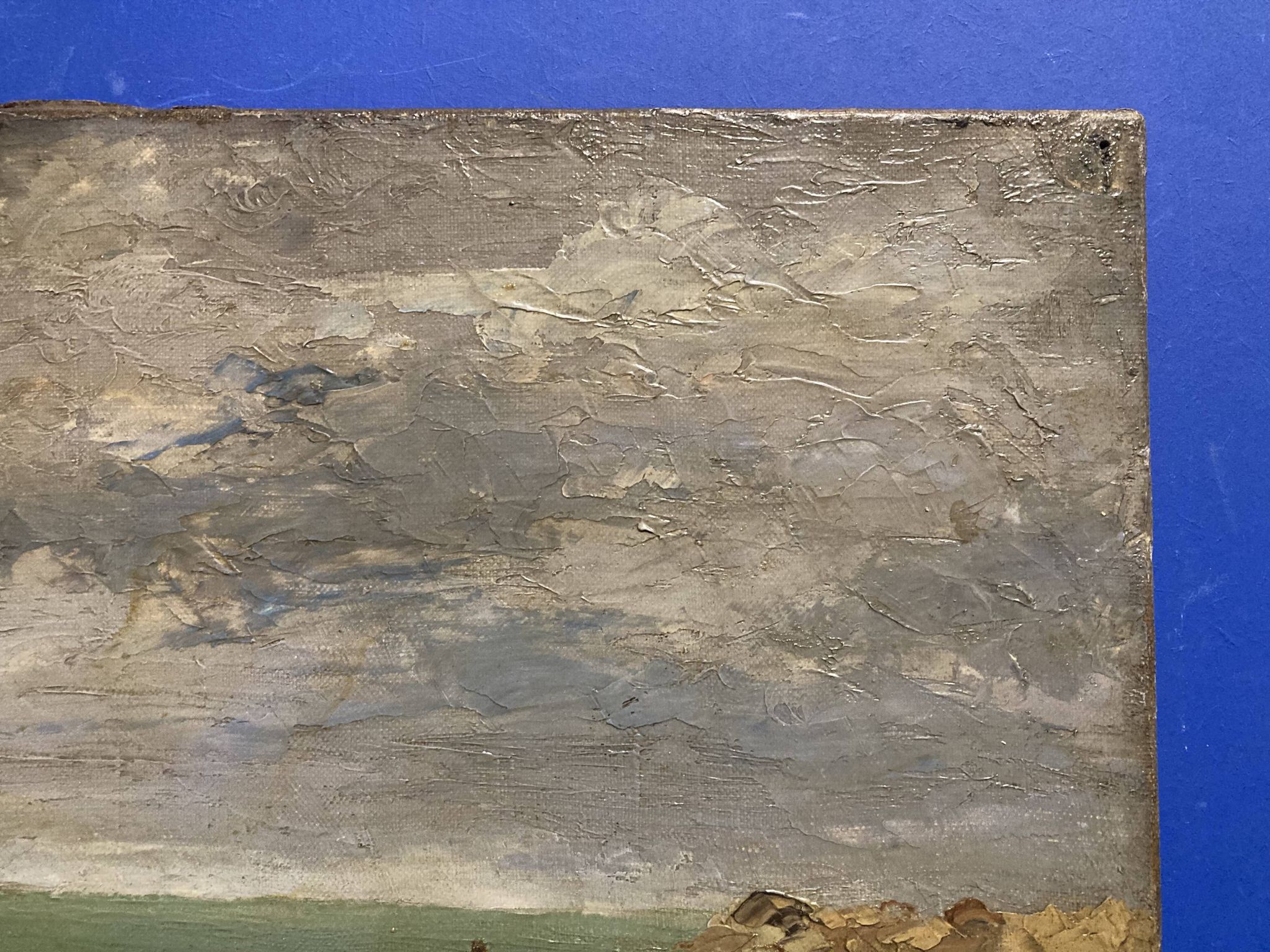 Johan Adolf HAMMES (1905-1994), Le Mauvais temps aux Pierrières, huile