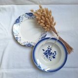 Shallow dish Badonviller and Creil and Montereau blue