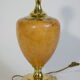 Lamp made of brass and peccari leather