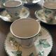 Set of 8 English ceramic coffee / mocha cups and saucers BARRATIS