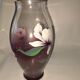 Vase en verre souffle. Vintage.