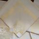 6 old damask tea towels