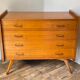 Vintage compass feet commode