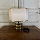 Lampe italienne Romeo Rega en laiton et laque XXe