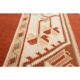 1970's Vintage Turkish Milas Handmade Wool Cotton Orange Area Rug 88x136