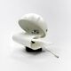 Applique iGuzzini 'Bugia' en blanc, rare design Giuseppe Cormio 1975