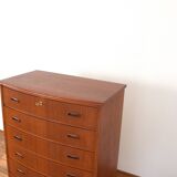 Commode danoise en teck du milieu du siècle, années 1960.