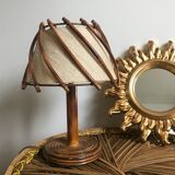 Vintage rattan lamp