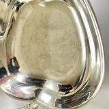 Vintage double apple metal silver-plated pocket tray – 1970s