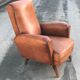 Armchair club feet compass vintage design Annees 50