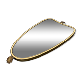 Miroir doré du milieu du siècle, années 1960, 50x29 cm